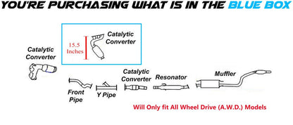 Front Passenger-side Manifold Catalytic Converter for 2004-2006 Toyota Sienna 3.3L | 2004-2007 Highlander 3.3L | AWD