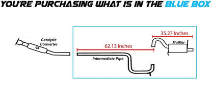 2001-2010 Chrysler PT Cruiser 2.4L Exhaust Pipe and Muffler