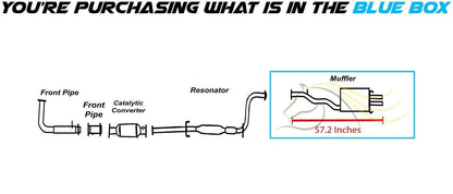 Exhaust Muffler for Acura CL 1997 2.2L & 1998-1999 2.3L | Honda Accord 1994-1997 2.2L