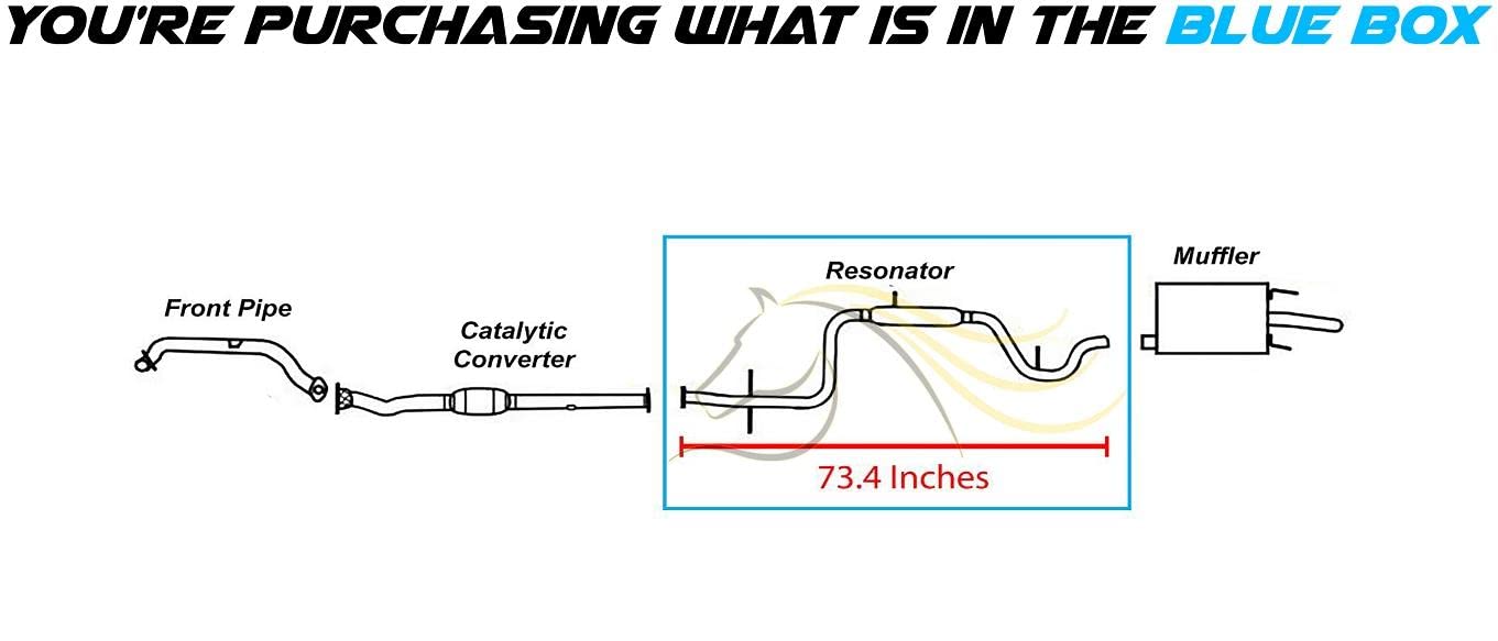 1995-1999 Chevy Monte Carlo | 1995-2001  Chevy Lumina 3.1L Exhaust Resonator