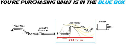 1995-1999 Chevy Monte Carlo | 1995-2001  Chevy Lumina 3.1L Exhaust Resonator