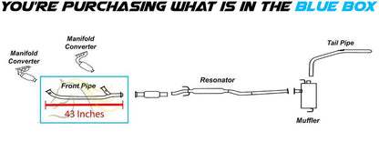 2004-2006 Toyota Sienna 3.3L Front Exhaust Pipe - FWD
