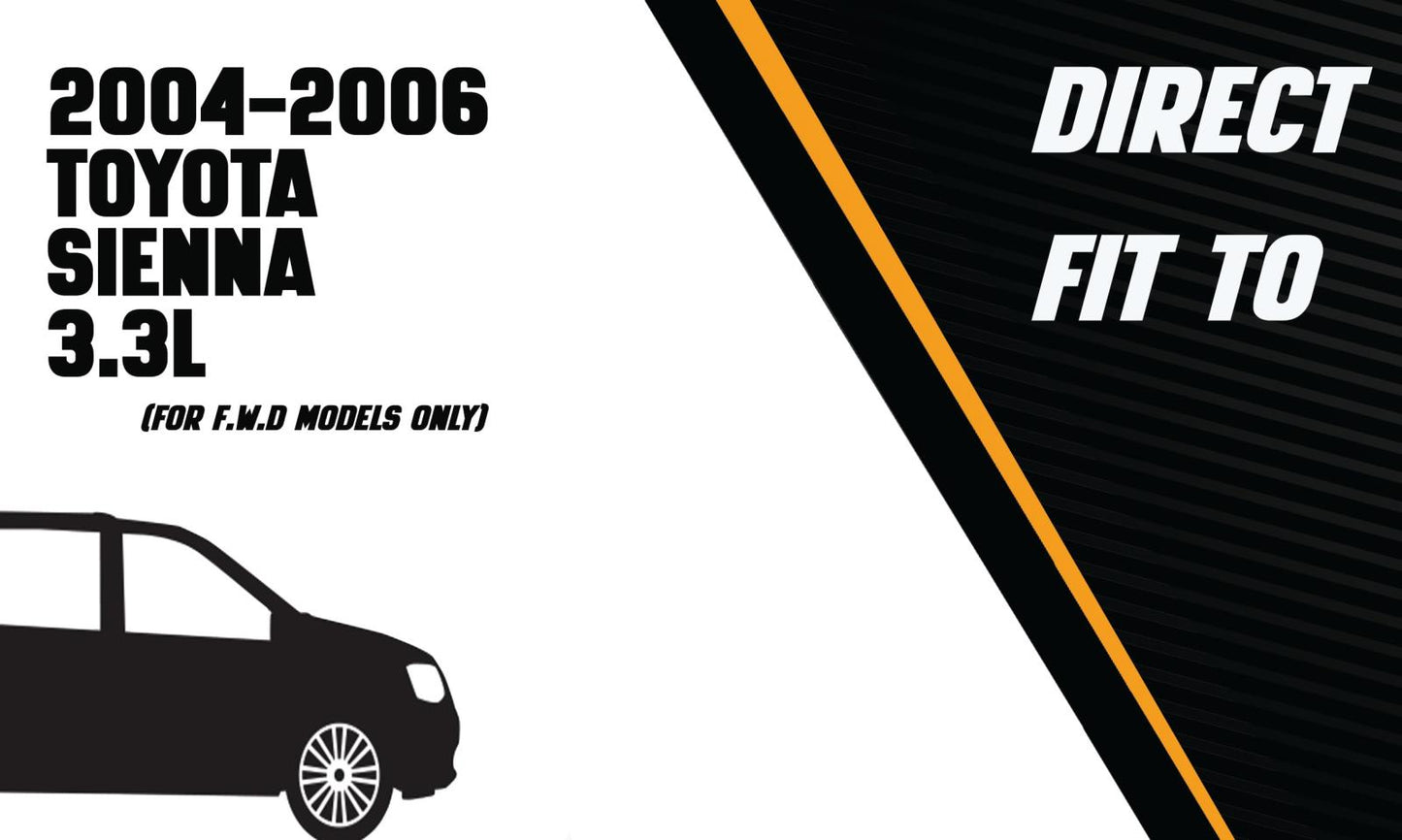 2004-2006 Toyota Sienna 3.3L Front Exhaust Pipe - FWD