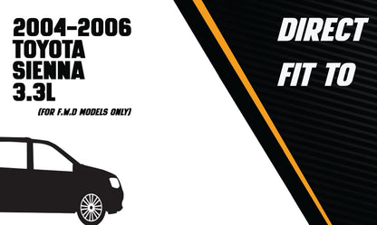 2004-2006 Toyota Sienna 3.3L Front Exhaust Pipe - FWD