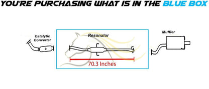 2002-2004 Honda CRV 2.4L Exhaust Resonator Pipe