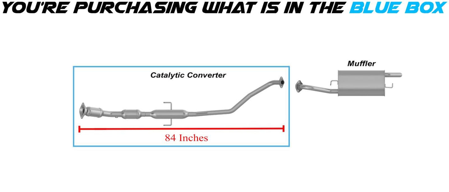 2009-2013 Toyota Corolla 1.8L Catalytic Converter with Resonator Pipe - EPA Approved