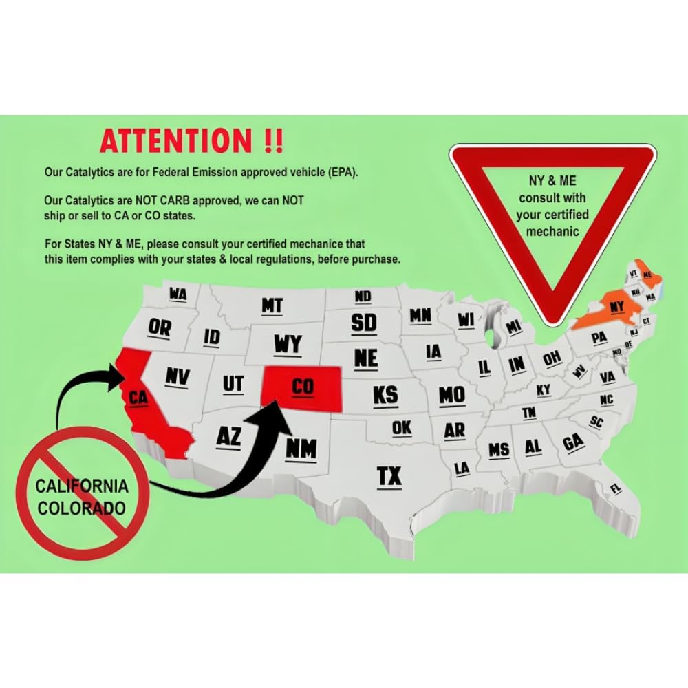 2009-2013 Toyota Corolla 1.8L Catalytic Converter with Resonator Pipe - EPA Approved