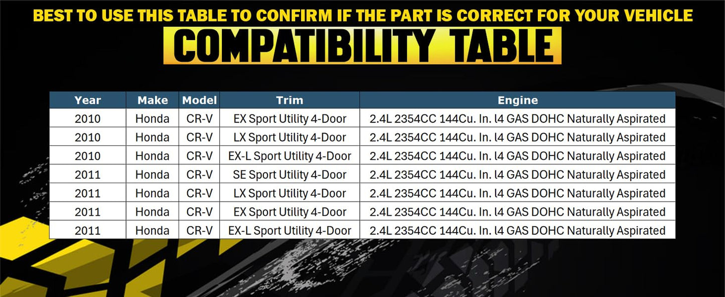 2010-2011 Honda CR-V 2.4L Rear Catalytic Converter - EPA Approved