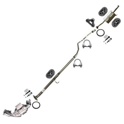 2001-2005 Honda Civic 1.7L Manifold Catalytic, Pipe, Resonator & Muffler Complete Exhaust System Kit