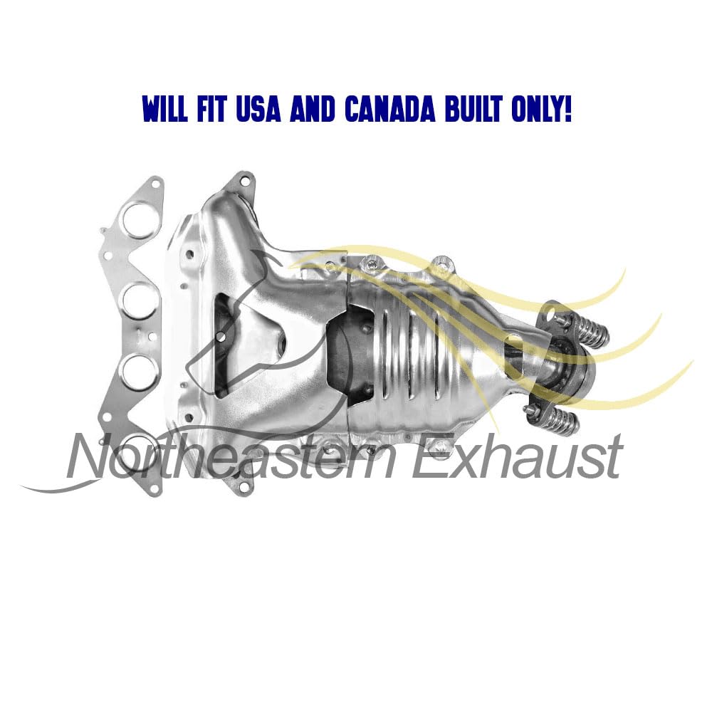 2001-2005 Honda Civic 1.7L Manifold Catalytic, Pipe, Resonator & Muffler Complete Exhaust System Kit