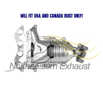 2001-2005 Honda Civic 1.7L Manifold Catalytic, Pipe, Resonator & Muffler Complete Exhaust System Kit