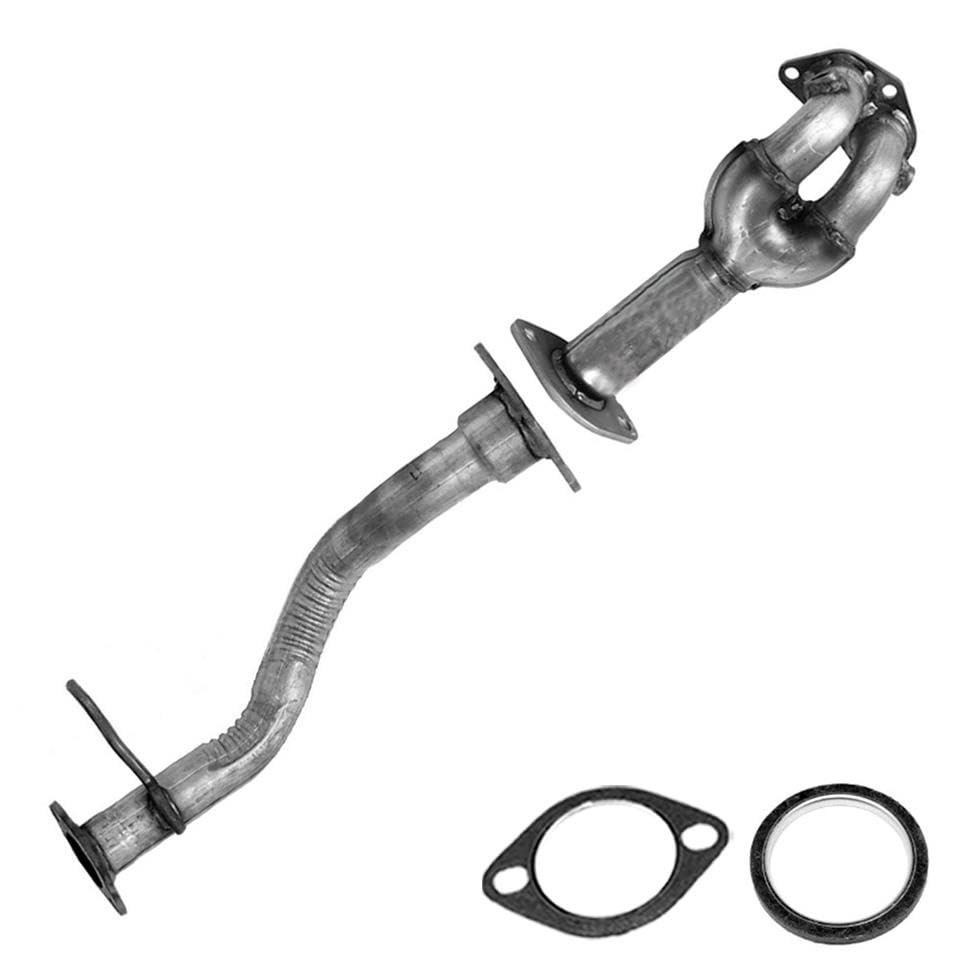 Front & Rear Exhaust Pipe for 2004-2012 Mitsubishi Galant | 2006-2012 Eclipse | 2.4L
