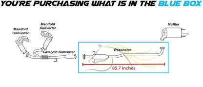 Resonator Pipe for 2004-2006 Lexus ES330 & Toyota Camry 3.3L | 2004-2008 Solara 2.4L 3.3L | 2002-2003 ES300 3.0L | 2002-2006 Camry 2.4L 3.0L