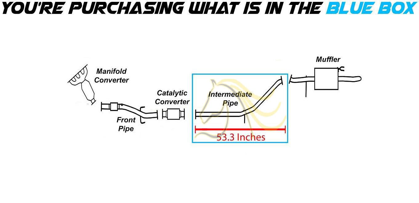 Exhaust Pipe for 2010-2011 Kia Rio and Rio5 1.6L