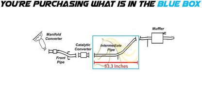 Exhaust Pipe for 2010-2011 Kia Rio and Rio5 1.6L