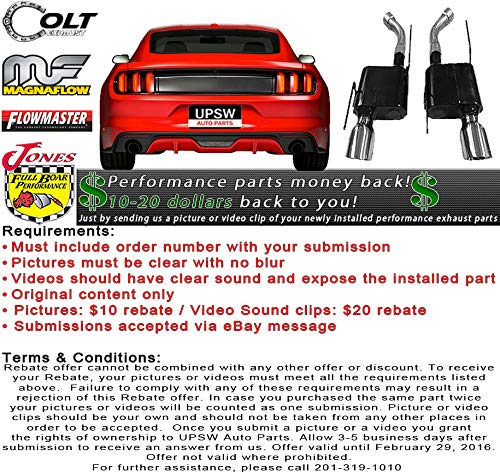 1997-2000 Jeep Wrangler 2.5L 4.0L Cat-back Performance Exhaust System Kit