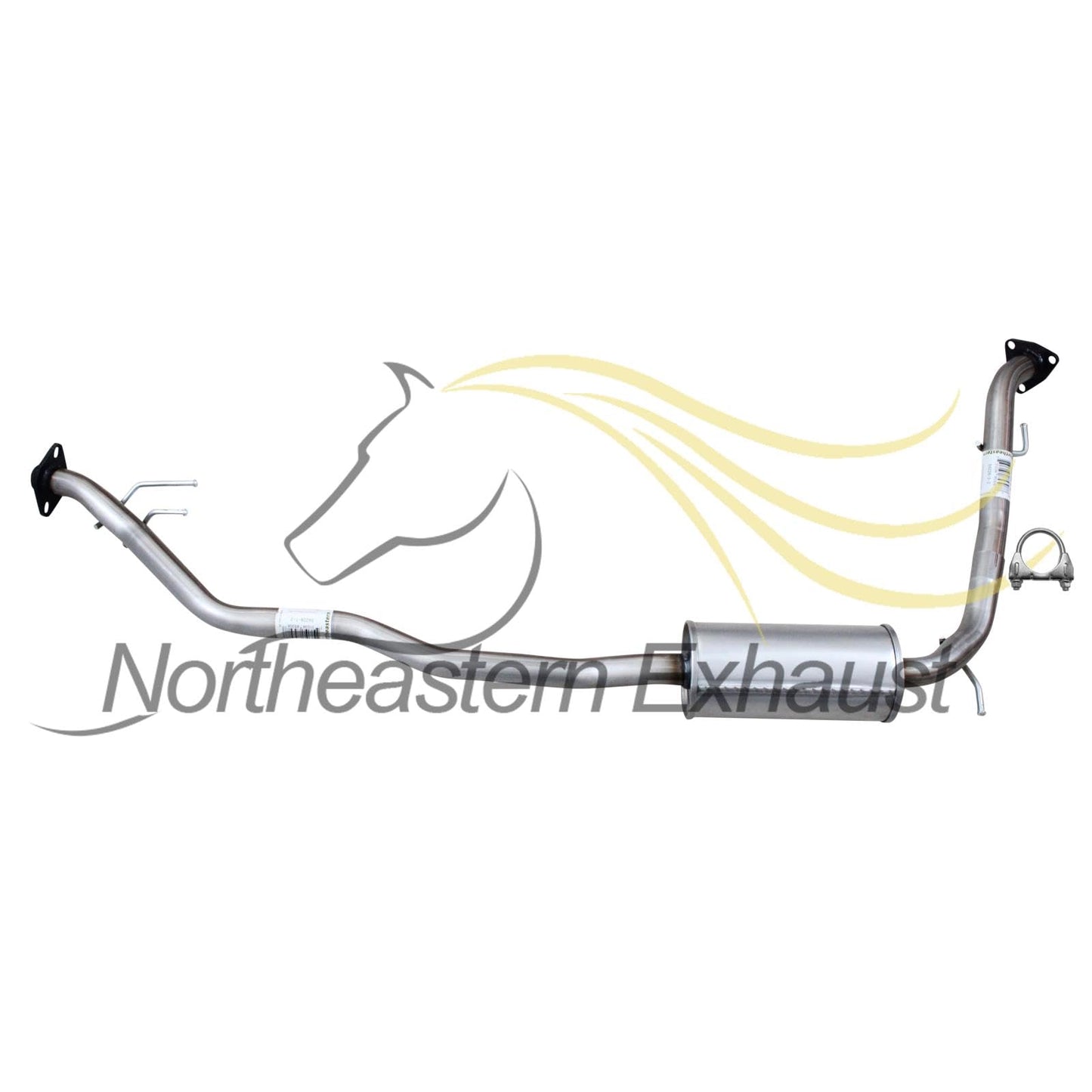 2007-2008 Honda Fit 1.5L Exhaust Resonator Pipe w/ Hangers