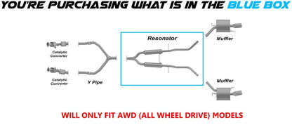 2011-2012 INFINITI G25 2.5L Exhaust Resonator Pipe | For AWD & Manual Transmission Models Only