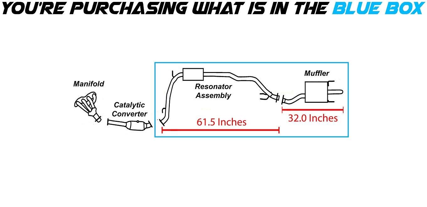 2007-2008 Honda Fit 1.5L Exhaust Resonator and Muffler