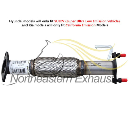 Front Exhaust Pipe for 2011-2013 Hyundai Tucson 2.0L | 2010-2013 Tucson 2.4L | 2011-2016 Kia Sportage 2.4L | Hyundai - For SULEV | Kia - For California Emission