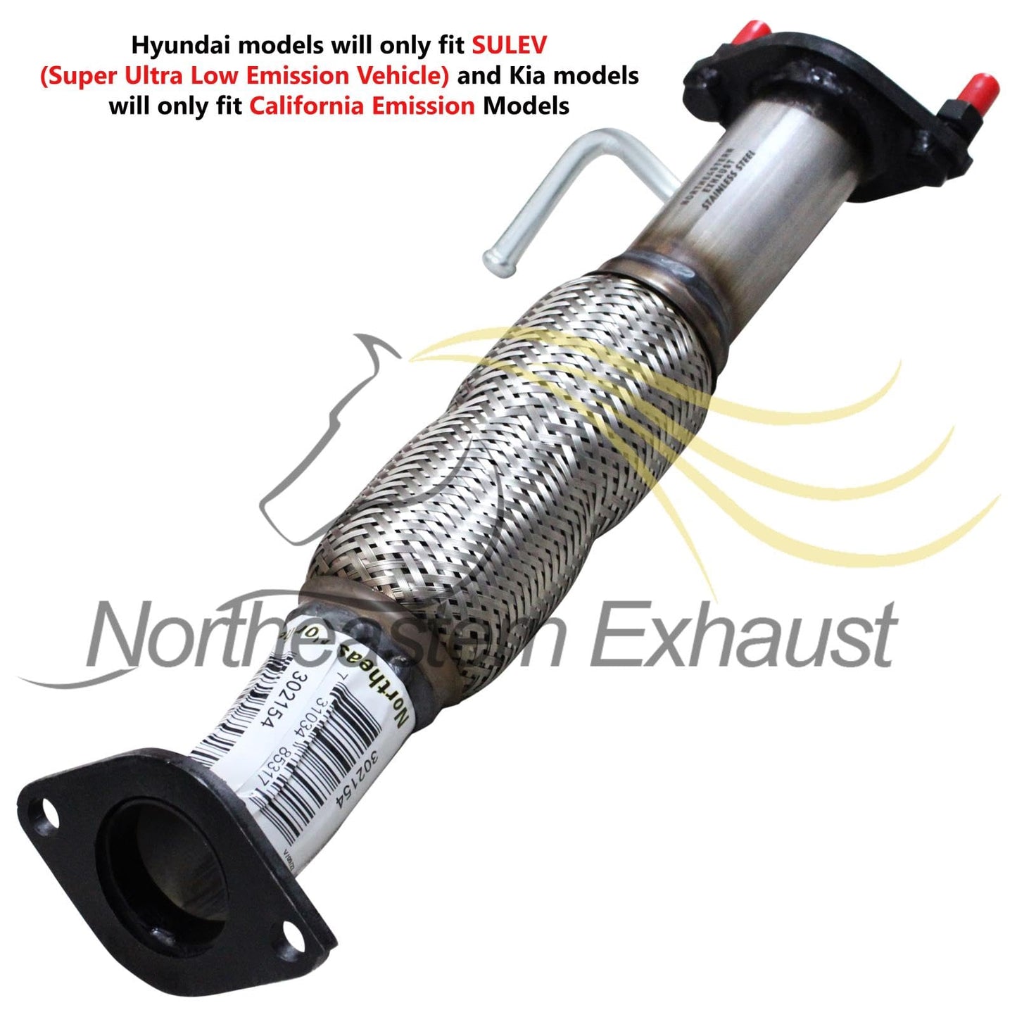 Front Exhaust Pipe for 2011-2013 Hyundai Tucson 2.0L | 2010-2013 Tucson 2.4L | 2011-2016 Kia Sportage 2.4L | Hyundai - For SULEV | Kia - For California Emission