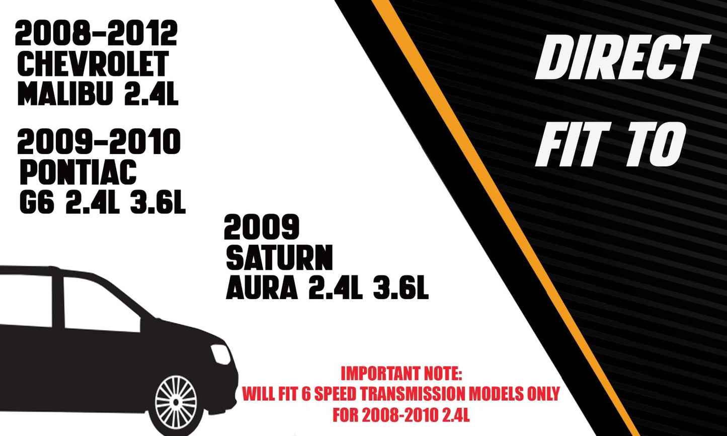 2008-2012 Malibu 2.4L | 2009 Pontiac G6 3.6L and 2010 G6 2.4L| 2009 Saturn Aura 2.4L 3.6L Exhaust Front Flex Pipe