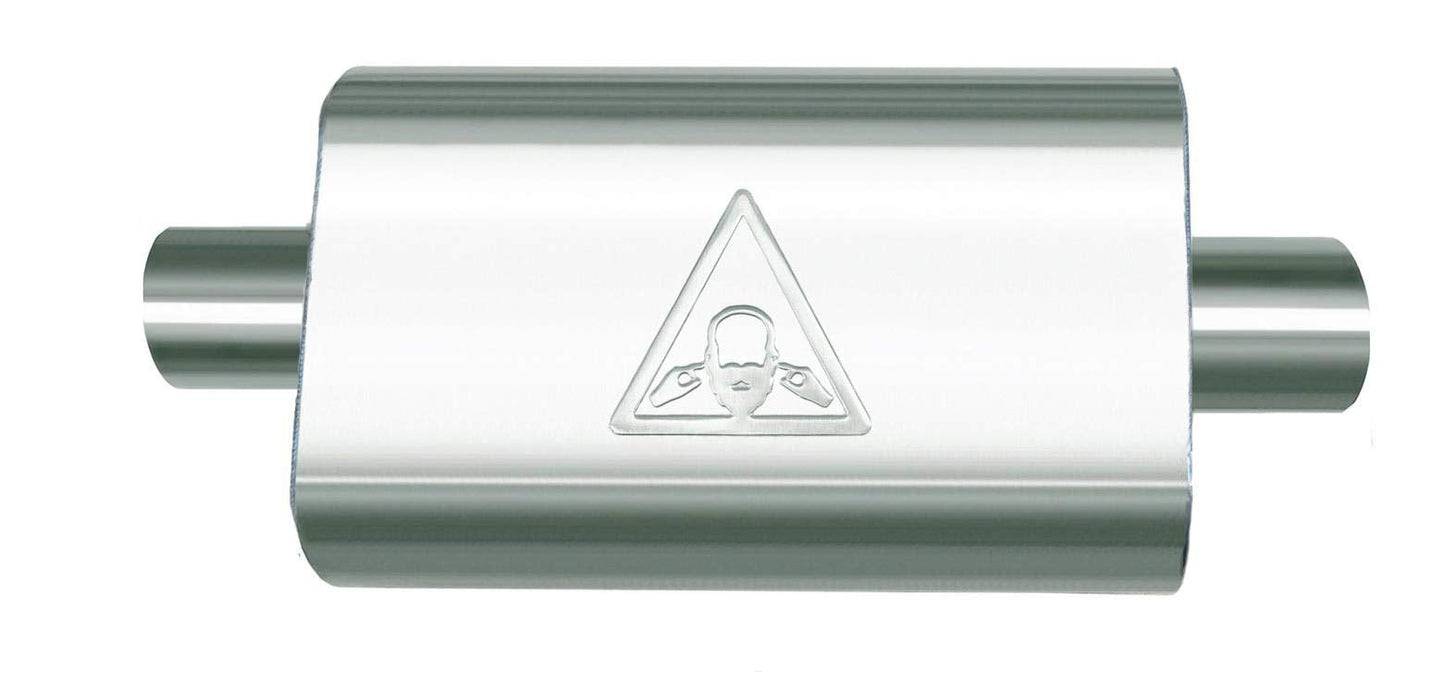 Universal Single Chamber Performance Muffler (2.5" ID/OD x 19" Long)
