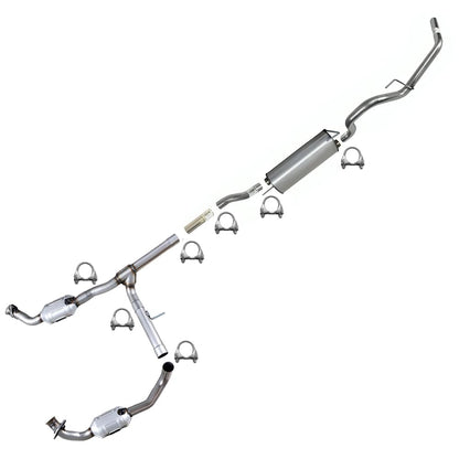 2004-2005 Ford F-150 5.4L Complete Exhaust System Kit with Catalytic Converters | For RWD