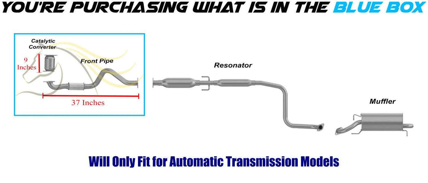 2004-2008 Chevy Aveo 1.6L Catalytic Converter and Front Pipe - EPA Approved