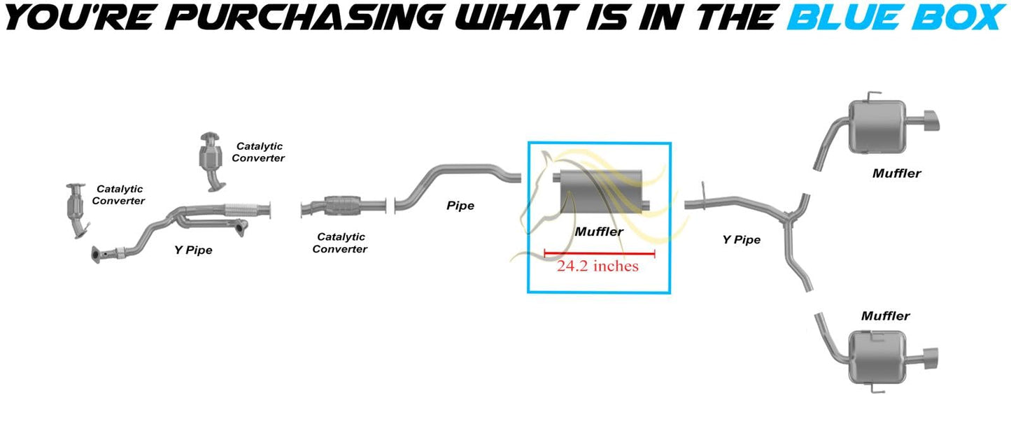 2009-2016 GMC Acadia and 2017 Acadia Limited 3.6L Exhaust Muffler