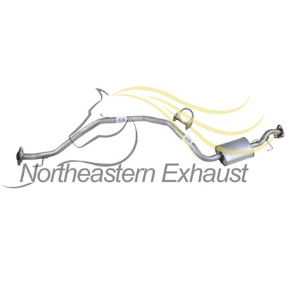 2010-2014 Honda Insight 1.3L Exhaust Resonator Pipe and Muffler