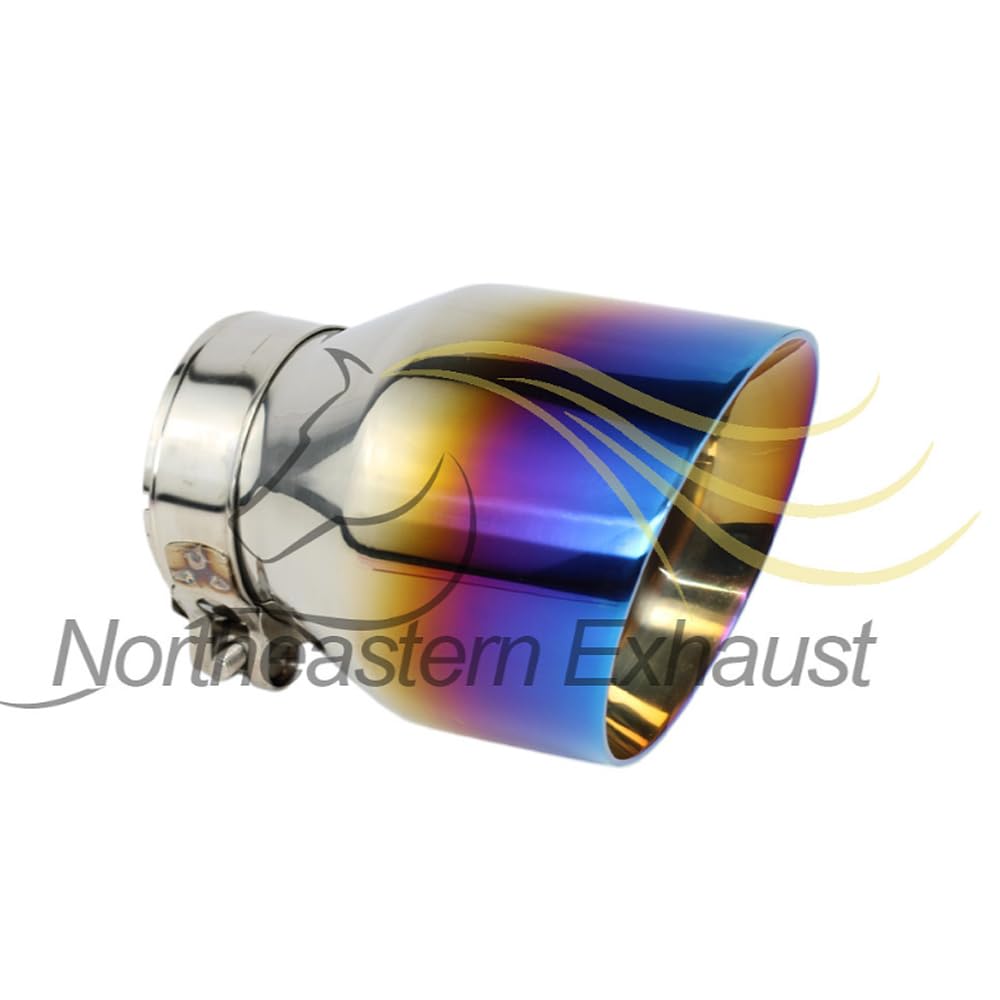 2.5"ID / 4"OD / 5.5"Long Universal Exhaust Tips - Single (Pack of 1)