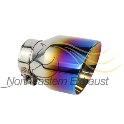 2.5"ID / 4"OD / 5.5"Long Universal Exhaust Tips - Single (Pack of 1)