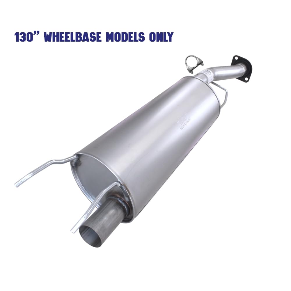 2017-2019 Ford Transit-350 3.7L Exhaust Muffler Resonator and Tail Pipe - For 130" WB