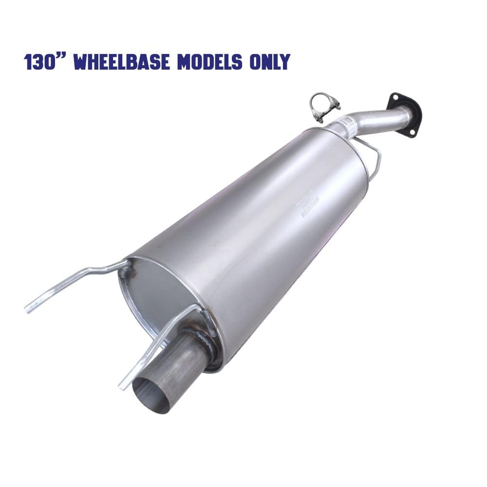 2017-2019 Ford Transit-250 3.7L Exhaust Muffler Resonator and Tail Pipe - For 130" WB