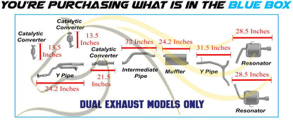 2013-2017 Chevy Traverse 3.6L Complete Exhaust System Kit