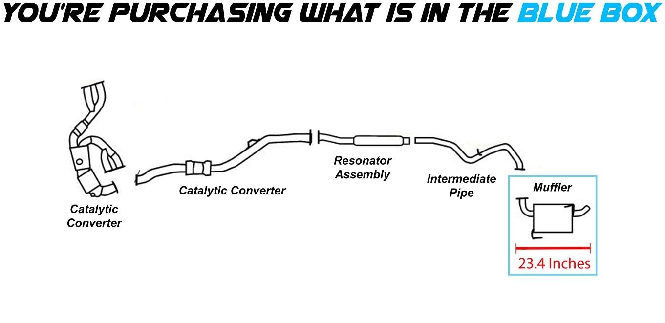 2015 Subaru Outback 2.5L Exhaust Muffler