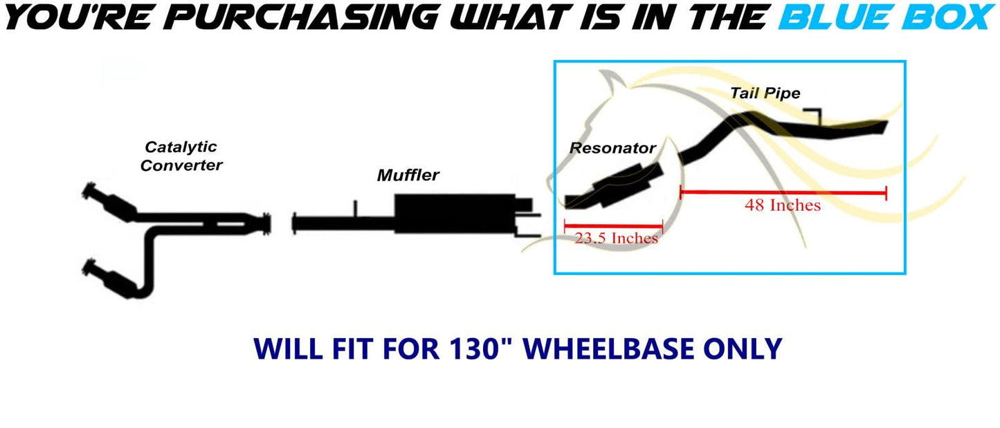 2015-2019 Ford Transit-150, Transit-250, Transit-350 3.7L | 130'' WB Exhaust Resonator Tail Pipe