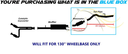 2015-2019 Ford Transit-150, Transit-250, Transit-350 3.7L | 130'' WB Exhaust Resonator Tail Pipe