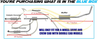 2005-2006 Toyota Tundra 4.7L Complete Exhaust System Kit