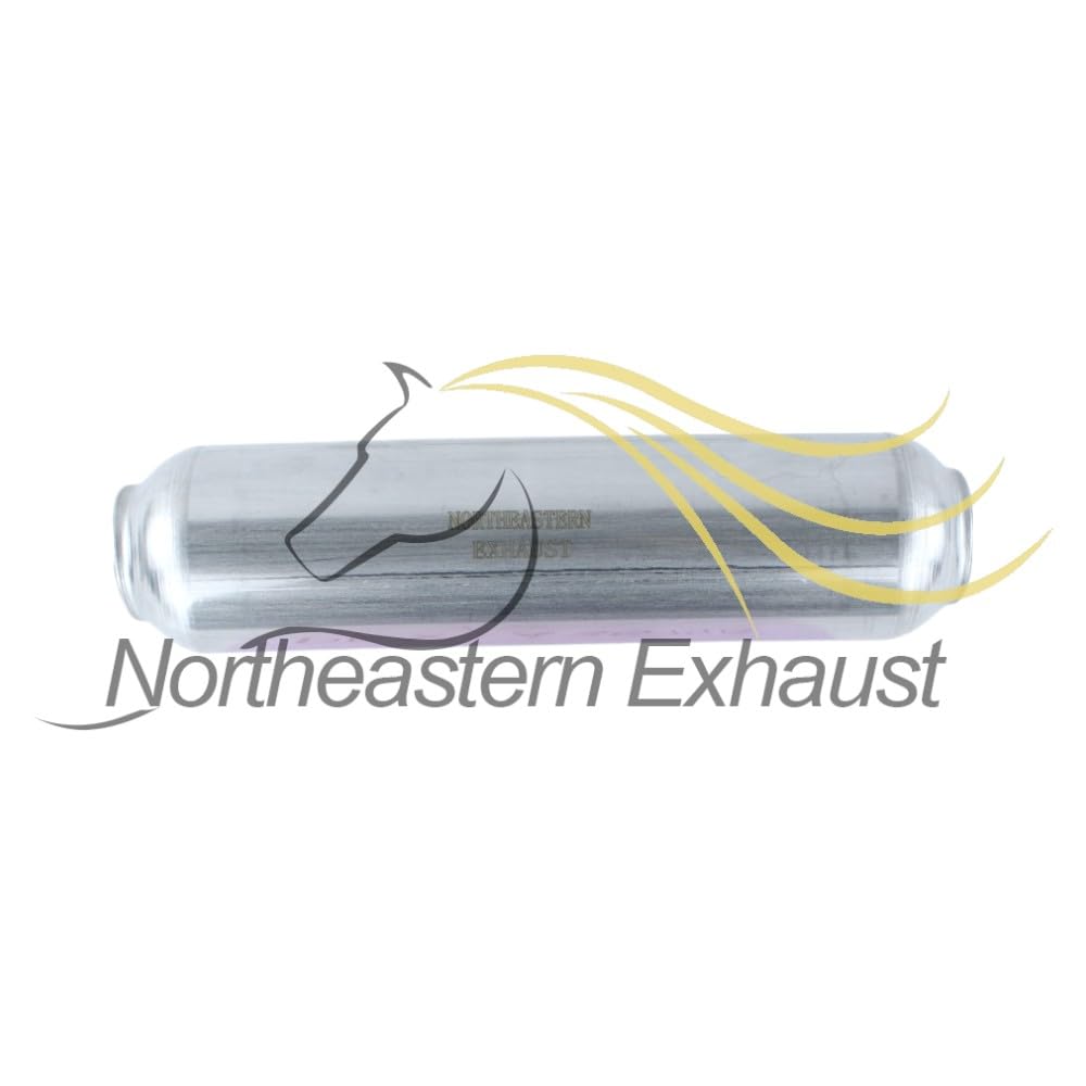 Exhaust Universal GlassPack Resonator/Muffler | 1.9" Inlet | 2.3" Outlet | 14" Long