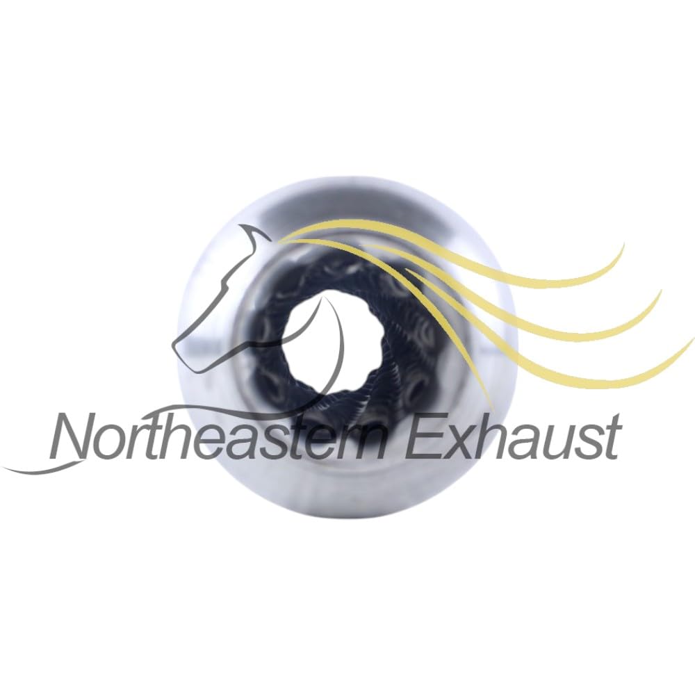 Exhaust Universal GlassPack Resonator/Muffler | 1.9" Inlet | 2.3" Outlet | 14" Long