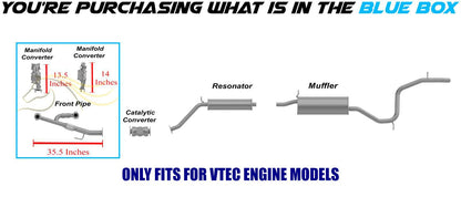 2009 Honda Odyssey 3.5L Pair of Manifold Catalytic Converter and Y Pipe