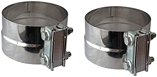 5" Lap Joint Exhaust Band Clamps (2 Pack)