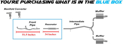 2011-2018 Ford Explorer 3.5L Front Exhaust Pipe and Resonator