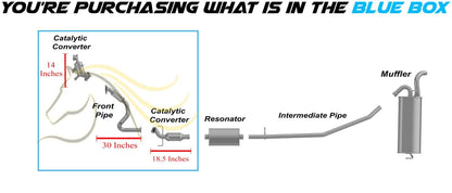 2015-2019 Chevy Trax 1.4L Catalytic Converters and Front Flex Pipe Exhaust Kit