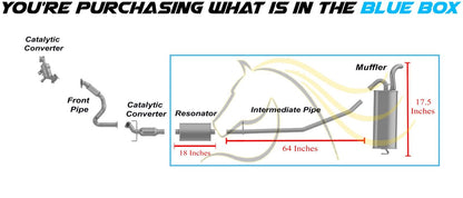 2015-2019 Chevy Trax 1.4L Exhaust Resonator, Pipe and Muffler