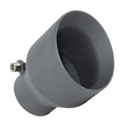 Stainless Steel Universal Exhaust Tip 2.5" Inch ID x 4" Inch OD x 5.2" Inch Long Black Coated | Automotive Replacement Part