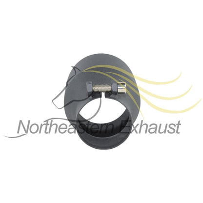 Stainless Steel Universal Exhaust Tip 2.5" Inch ID x 4" Inch OD x 5.2" Inch Long Black Coated | Automotive Replacement Part