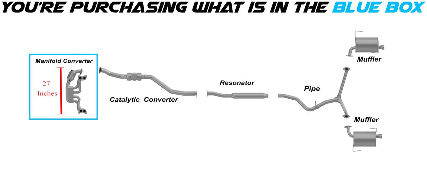 Exhaust Manifold Catalytic Converter for 2011-2018 Subaru Forester, 2013-2014 Legacy and Outback 2.5L